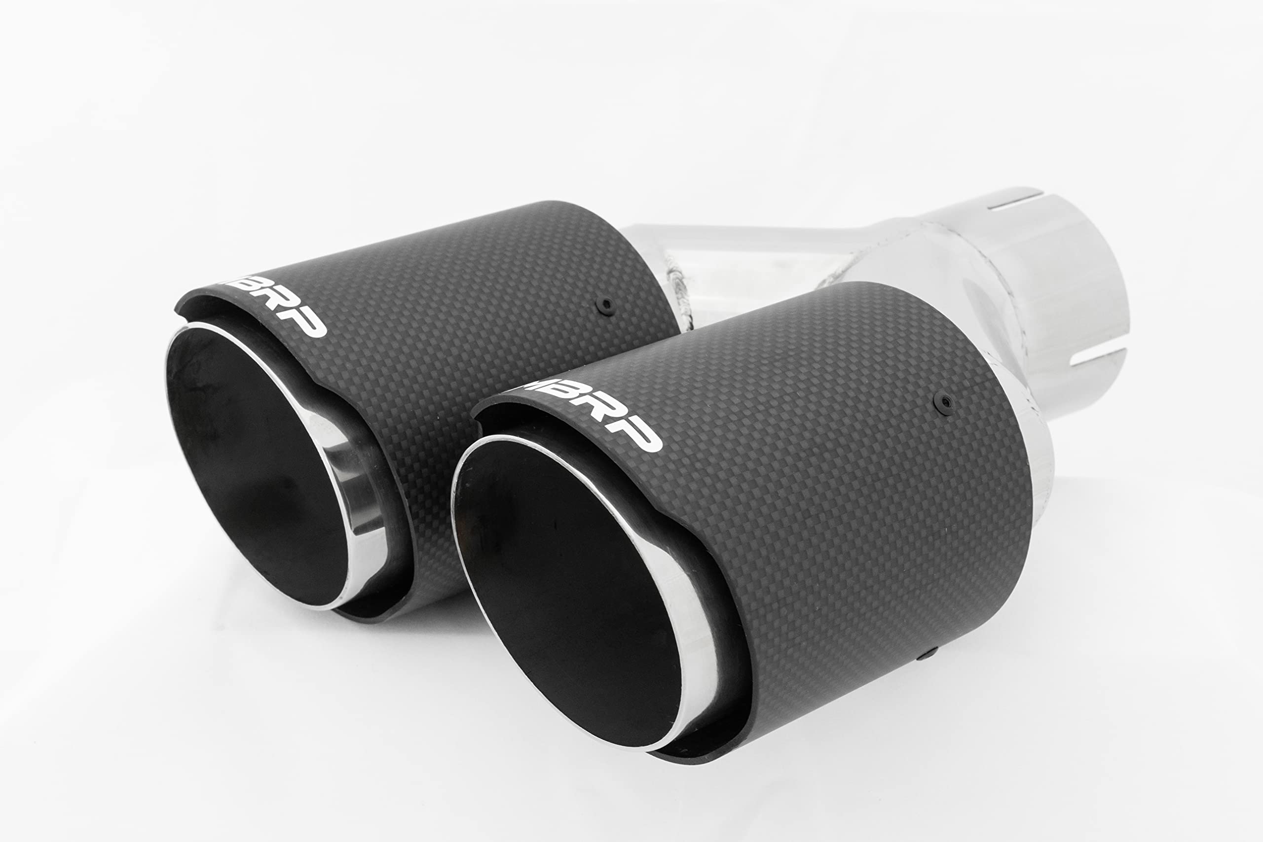 Carbon Fiber MBRP Universal Dual Tip 3.5in OD/2.5in Inlet