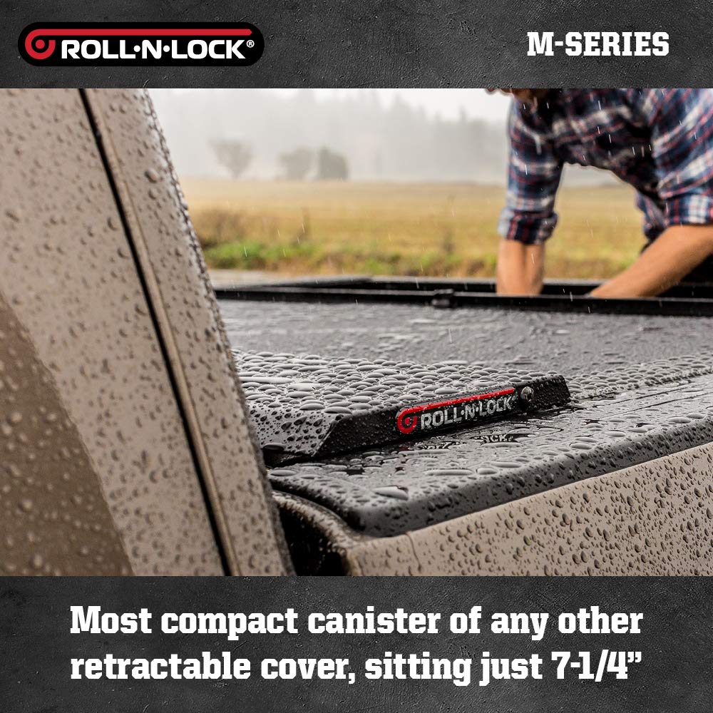 M-Series Roll N Lock Retractable Truck Bed Tonneau Cover | LG576M | Fits 2022 Toyota Tundra Ext Cab 6' 7" Bed (78.7")