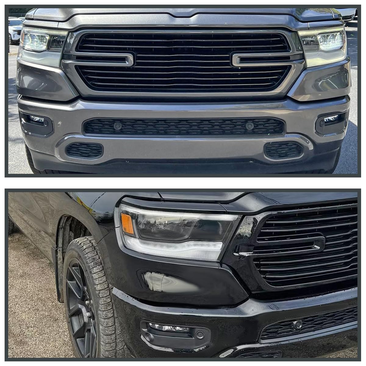LED Fog Lights SPEC-D TUNING Chrome with Universal Wiring and Switch Compatible with 2019-2022 Dodge Ram 1500, L+R Pair Assembly