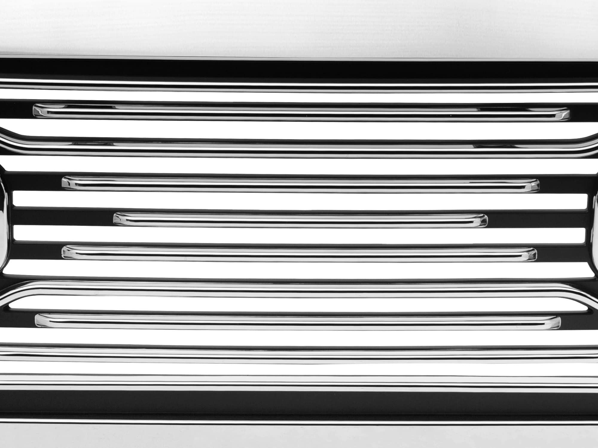 Big Horn Armordillo USA 7178434 Horizontal Front Hood Grille - Chrome Fits 2010-2018 Dodge Ram 2500/3500/4500