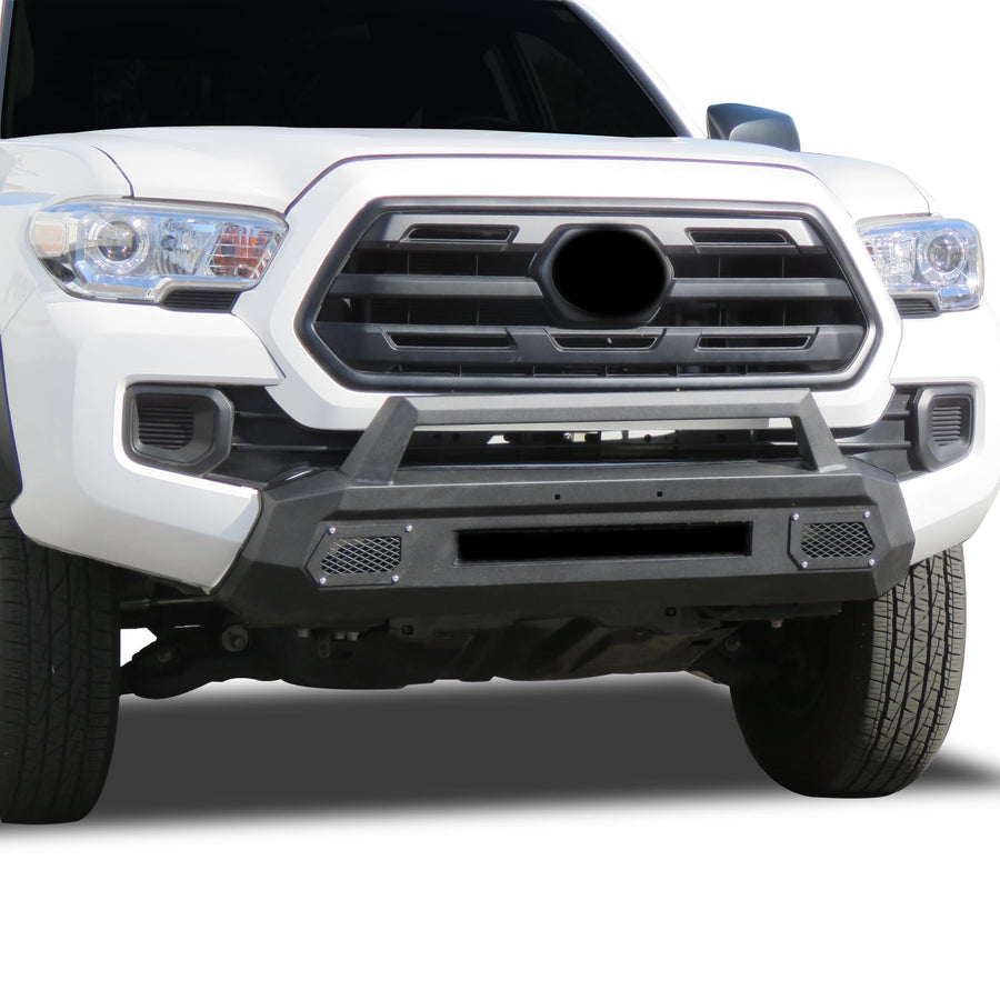Armour III Black Horse Light Duty Front Bumper Textured Black Compatible with 2016-2023 Toyota Tacoma-AR3LD62NL