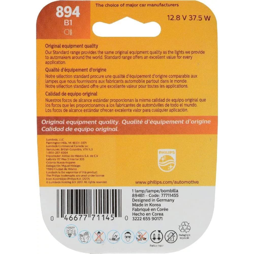 Standard Fog Bulb Philips Automotive Lighting 894 (Pack of 1)