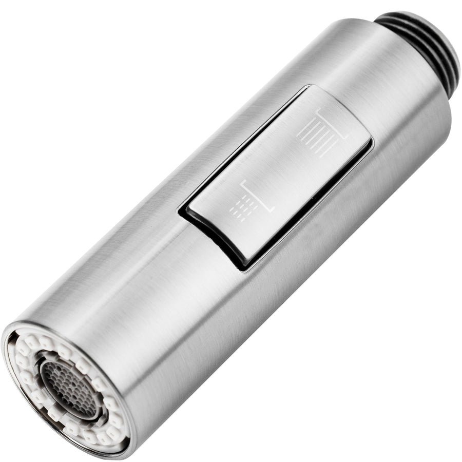 Dura Faucet Replacement Pull-Down Sprayer - Brushed Satin Nickel Streamline