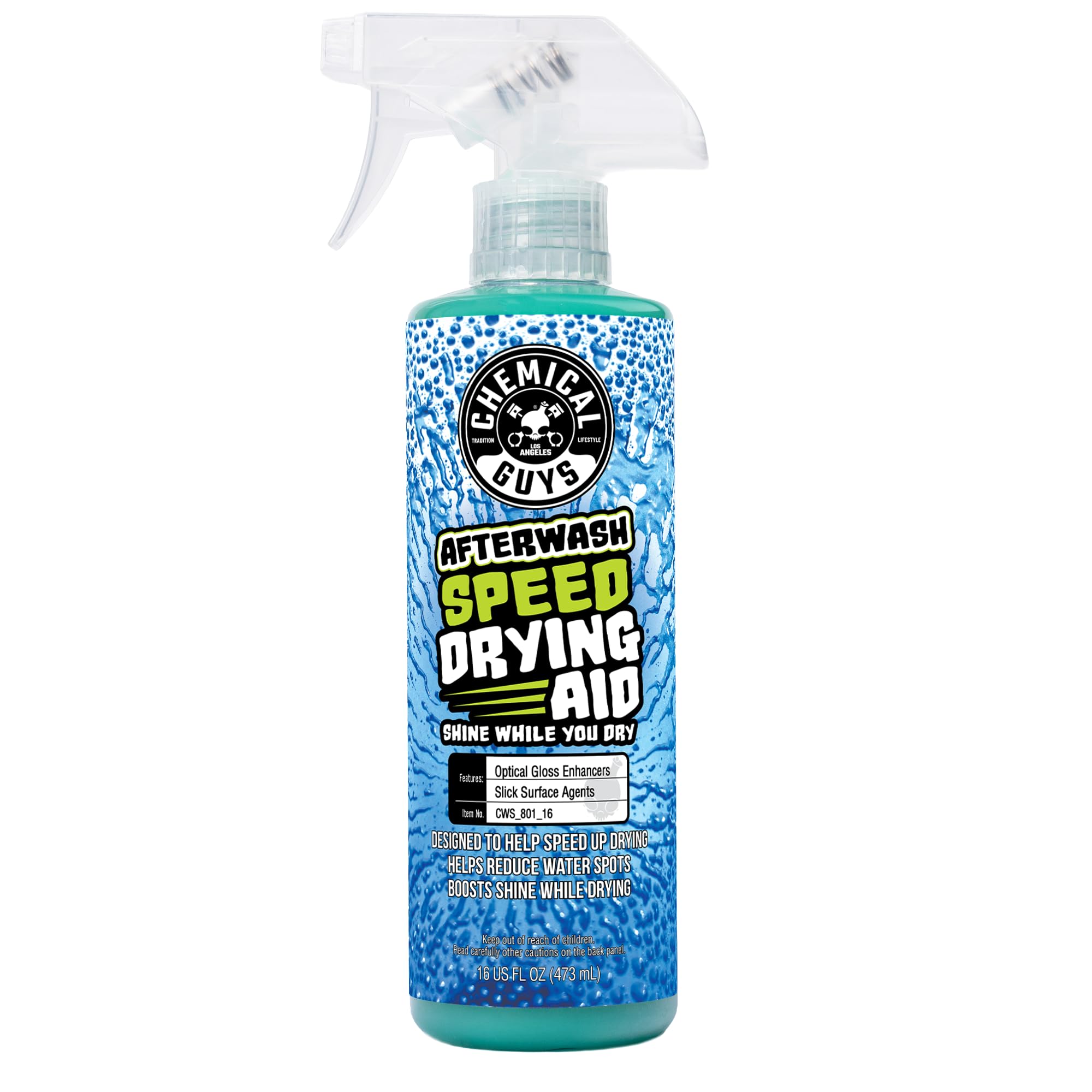 Chemical Guys After Wash Sprayable Car Wash Gloss Boosting Drying Aid - 16 oz Detailing Spray Helps Reduce Water Spots, Adds Shine, and Speeds Drying for Trucks, and Motorcycles