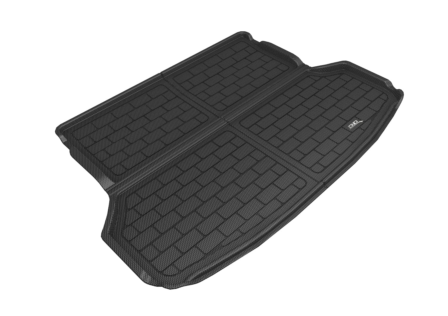 3D MAXpider Kagu Custom Fit Black Cross Fold Cargo Liner (Black) Compatible with Subaru Forester 2019-2024 - Cargo Liner