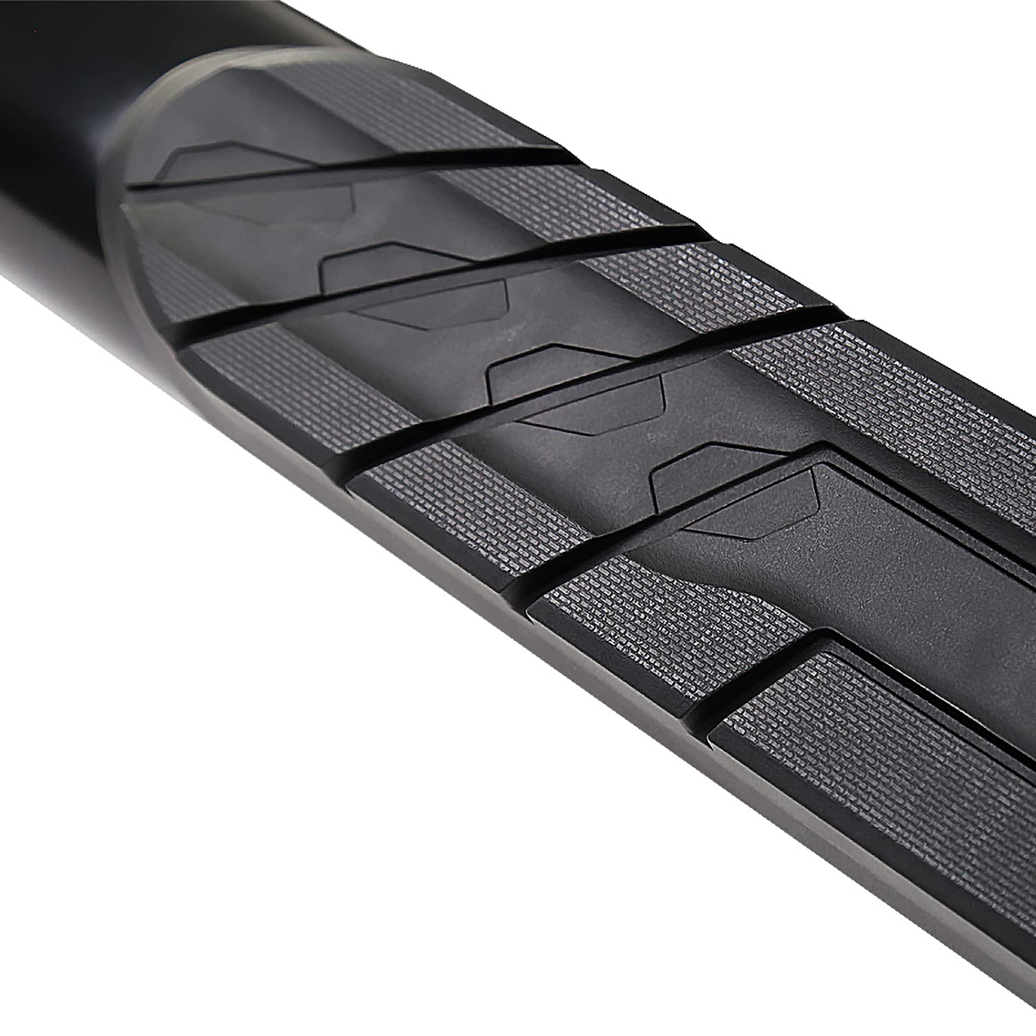 4" Black Running Boards Spec-D Tuning Side Step Bars Compatible with 2019-2021 Chevy Silverado 1500 Double Cab, 2020 Silverado 2500 3500, L+R Pair