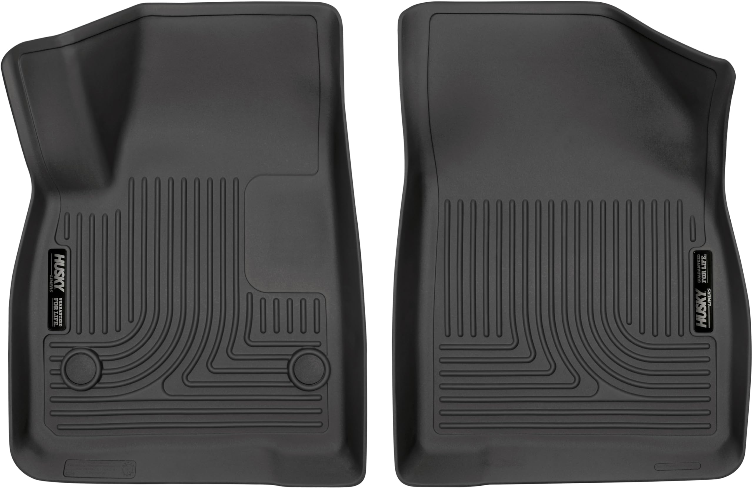 Weatherbeater Husky Liners Floor Mats | Fits 2017-2025 Cadillac XT5; 2019-2025 Chevrolet Blazer; 2017-2025 GMC Acadia | Front Row, 2-pc Black - 13611