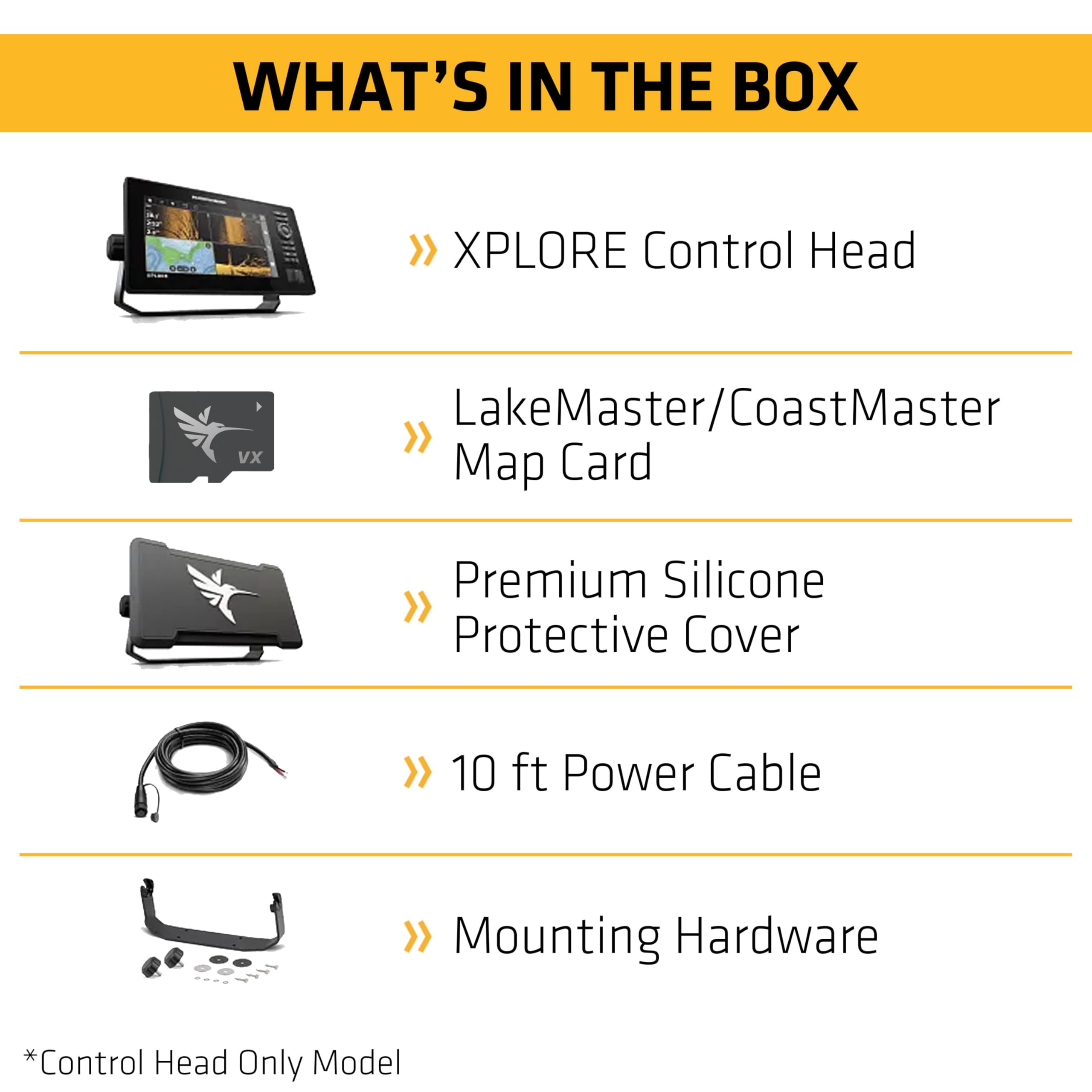 Humminbird GPS Fish Finder XPLORE 9, MEGA Side Imaging+ & HD Touchscreen (Control Head Only)