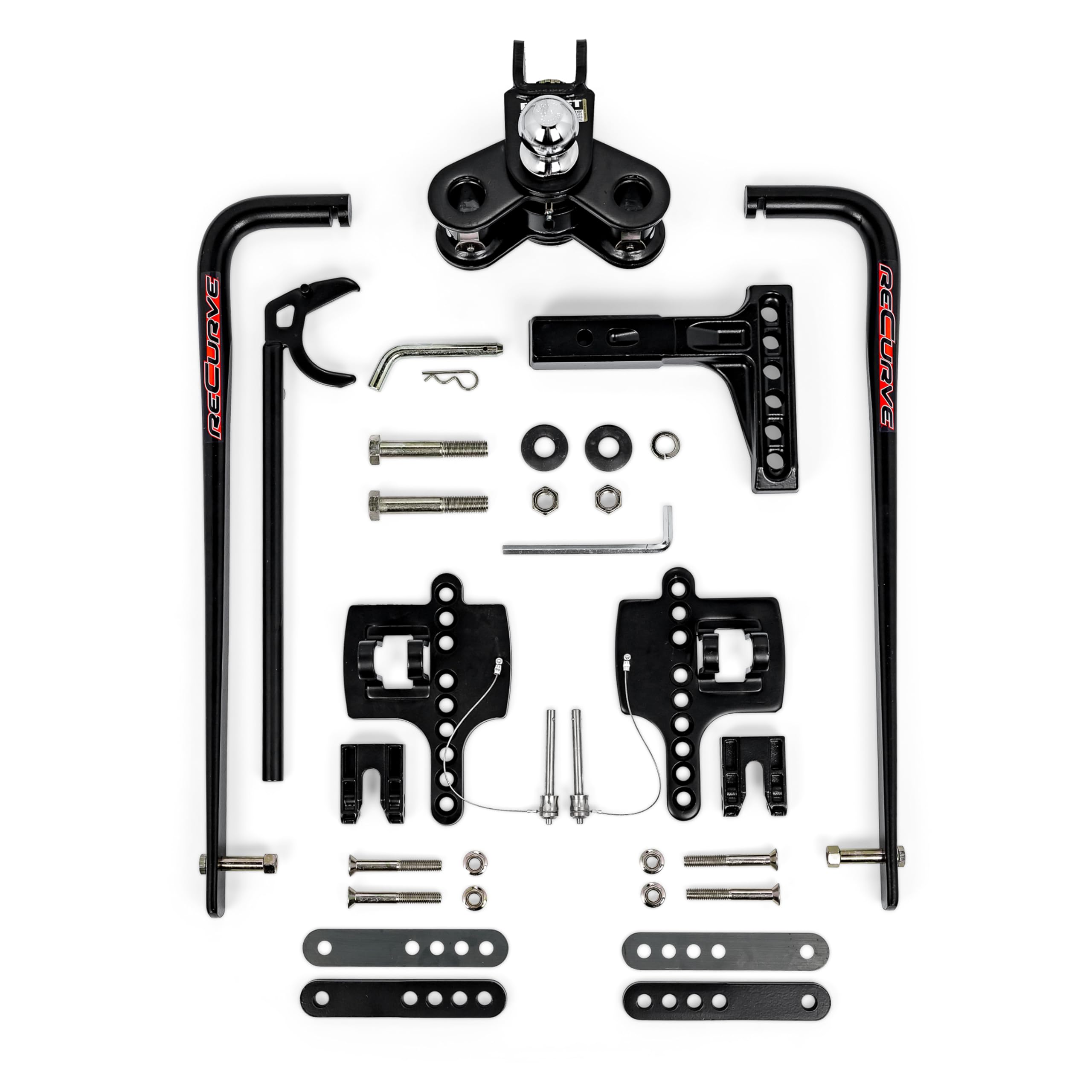 Eaz-Lift Camco ReCurve R3 800lb Camper/RV Weight Distribution Hitch - Features Adjustable Sway Control & Includes 2-5/16" Hitch Ball w/15,000lb Max Rating - 1000lb Max Tongue Weight Rating (48782)