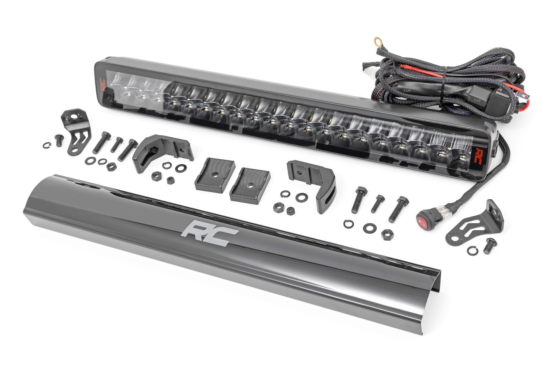 20" Rough Country Dual Row Spectrum LED Light Bar - 200W, 18,000 Lumens, 5W Osram LEDs, Combo Spot & Flood Beam, Built for Rugged Off-Road Use