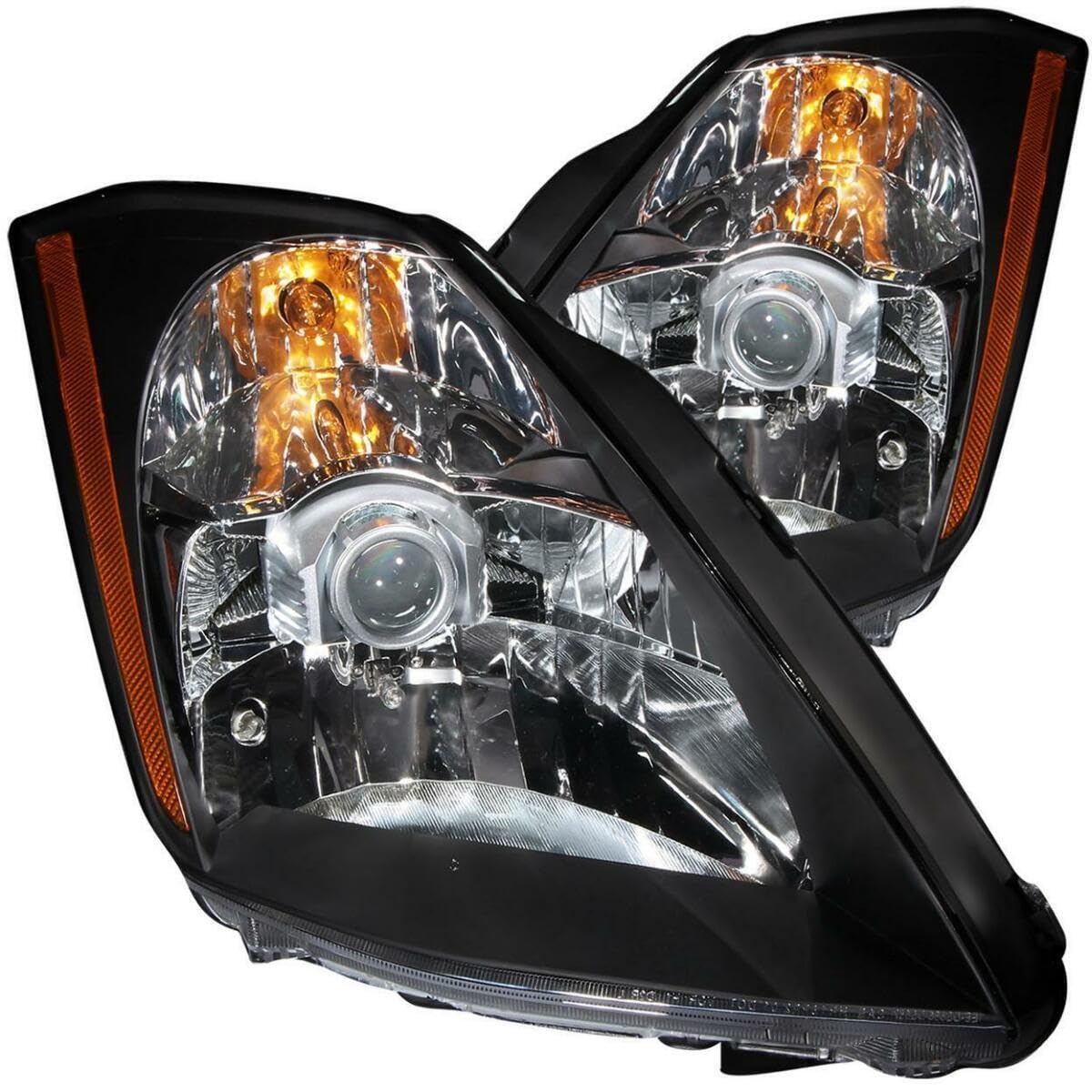 Projector Headlight Set-Black ANZO USA 121108