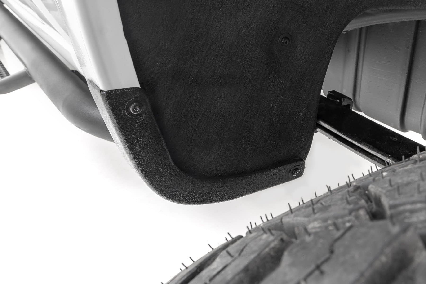 Mud Flap Delete Rough Country for Chevy Silverado 1500 (2019-2026)- Heavy-Duty Tri-Blend ABS, Easy Install, Includes Front & Rear Deletes