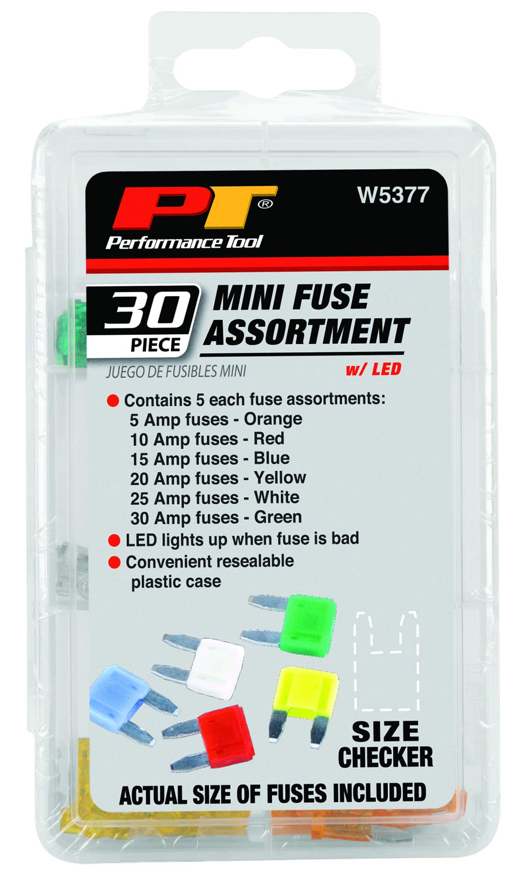 Mini Fuse Assortment Performance Tool W5377, 30-Piece