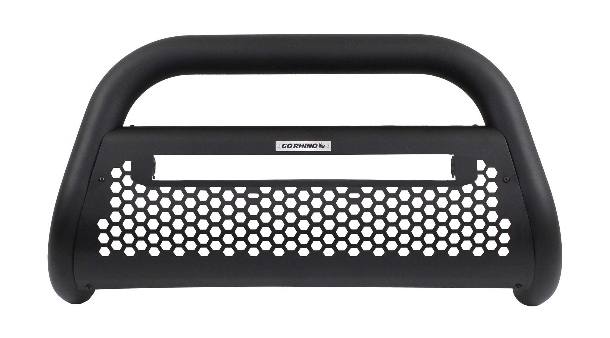Rhino Charger 2 RC2 LR Complete Bull Bar Kit Go Rhino! Textured Black Incl. Bull Bar/Mounting Brackets/Light Ready
