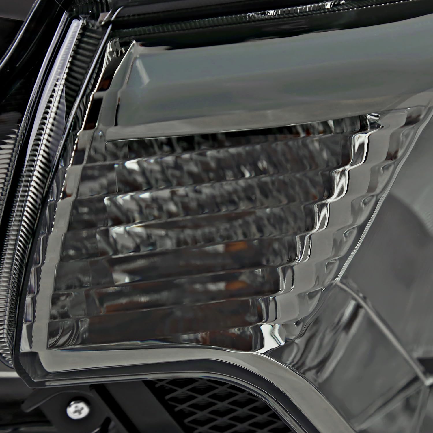 Light Smoke Spec-D Tuning Headlights with LED Strip Compatible with 2012-2015 Toyota Tacoma