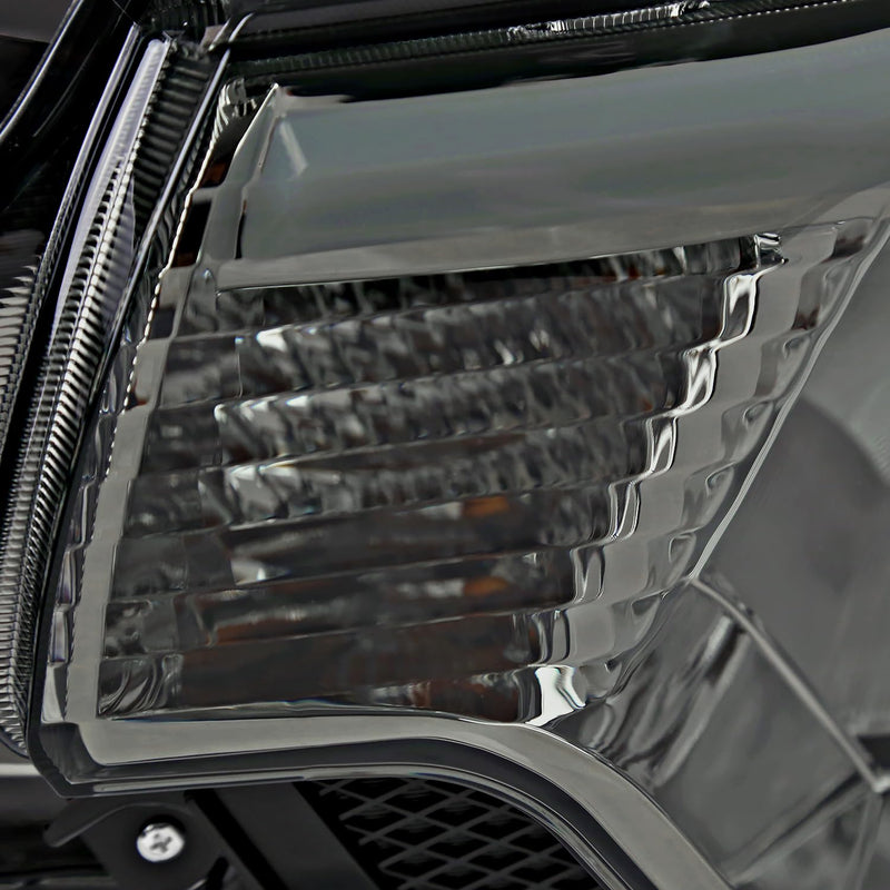 Light Smoke Spec-D Tuning Headlights with LED Strip Compatible with 2012-2015 Toyota Tacoma
