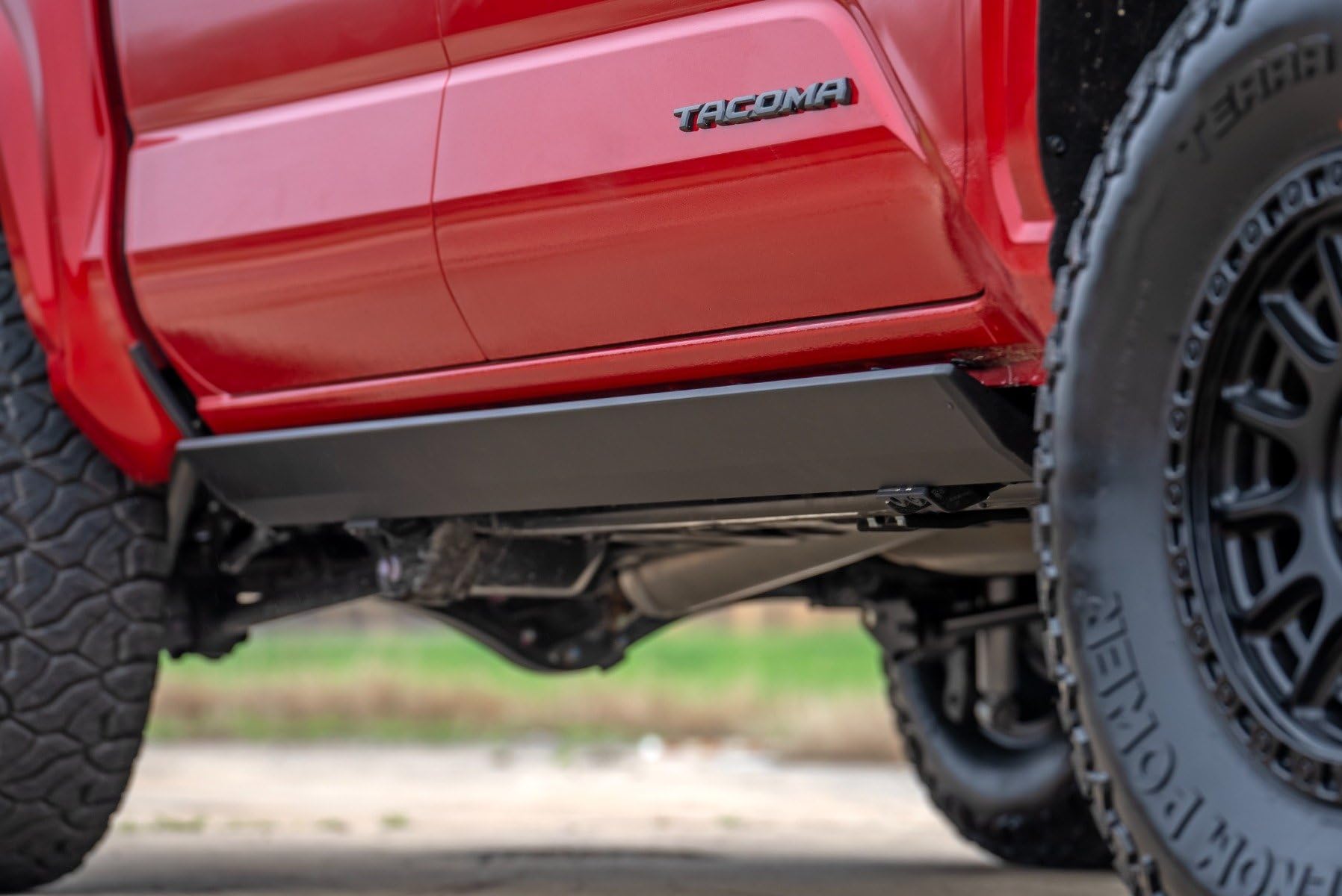 Power Running Boards Rough Country for Toyota Tacoma (2024-2025) Double Cab - Dual-Motor Electric Retractable Side Steps with LED Truck Step Lights