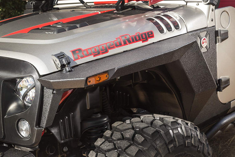 XHD Armor Fender Kit, Rugged Ridge Front, Pair | 11615.01 | Fits 2007-2018 Jeep Wrangler JK/JKU