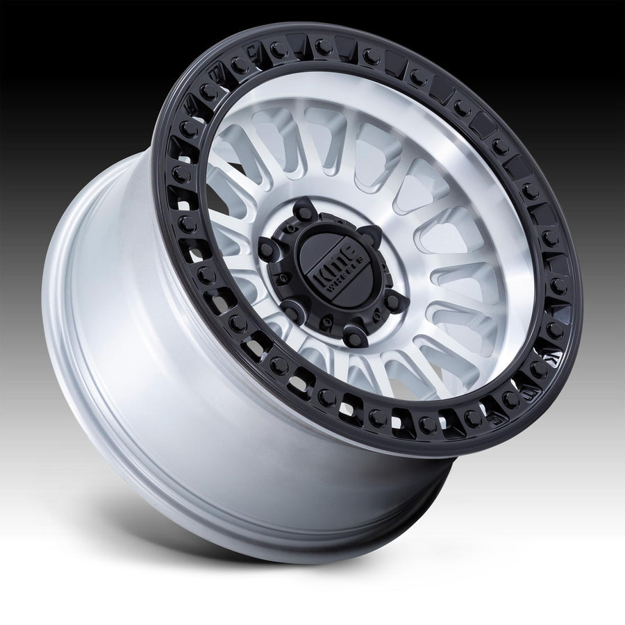 KMC Wheels 18X9 IMS 8X1705.71 18mm MACHINED W/ BLACK LIP - KM552DB18908718