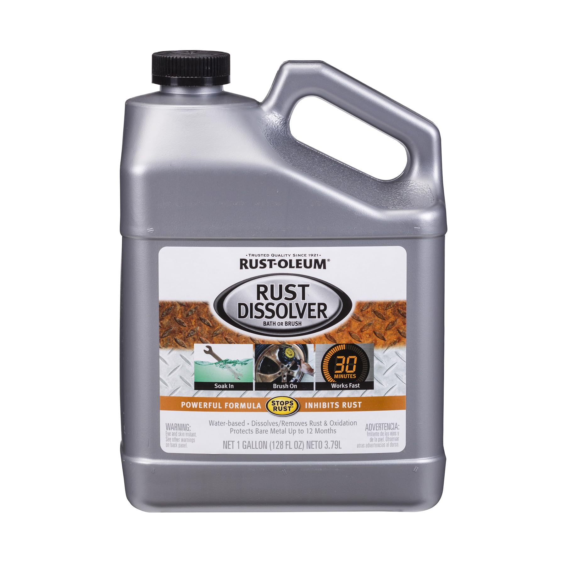 Rust-Oleum Soak & Bath Rust Dissolver | Heavy-Duty Corrosion Remover for Metal Tools, Cars, Bikes, Grills, Bolts, Firearms & More | Gallon