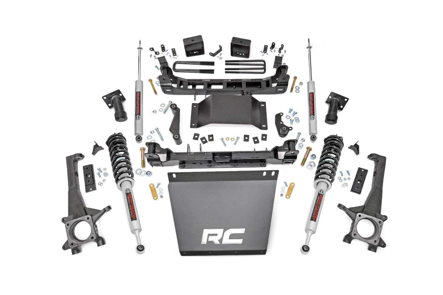 Rough Country 6” Suspension Lift Kit with N3 Rear Shocks & N3 Struts for Toyota Tacoma (2005–2015) - Balanced Suspension System for Road Comfort & Trail Readiness