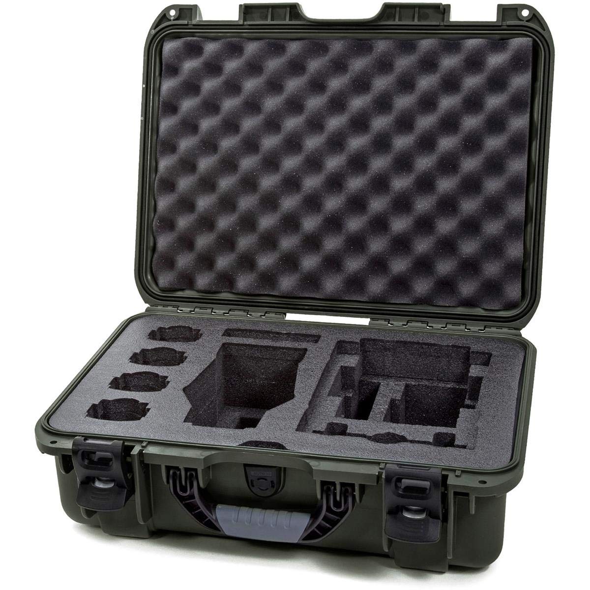 Nanuk 925 Media Series Lightweight NK-7 Resin Waterproof Hard Case for DJI Mavic 2 Pro/Zoom + Smart Controller, Olive
