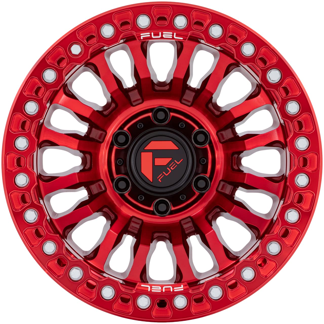 FUEL OFF-ROAD 17X9 FC125 RINCON BEADLOCK 5X5.0 3.5-38mm CANDY RED - FC125QX17905038N