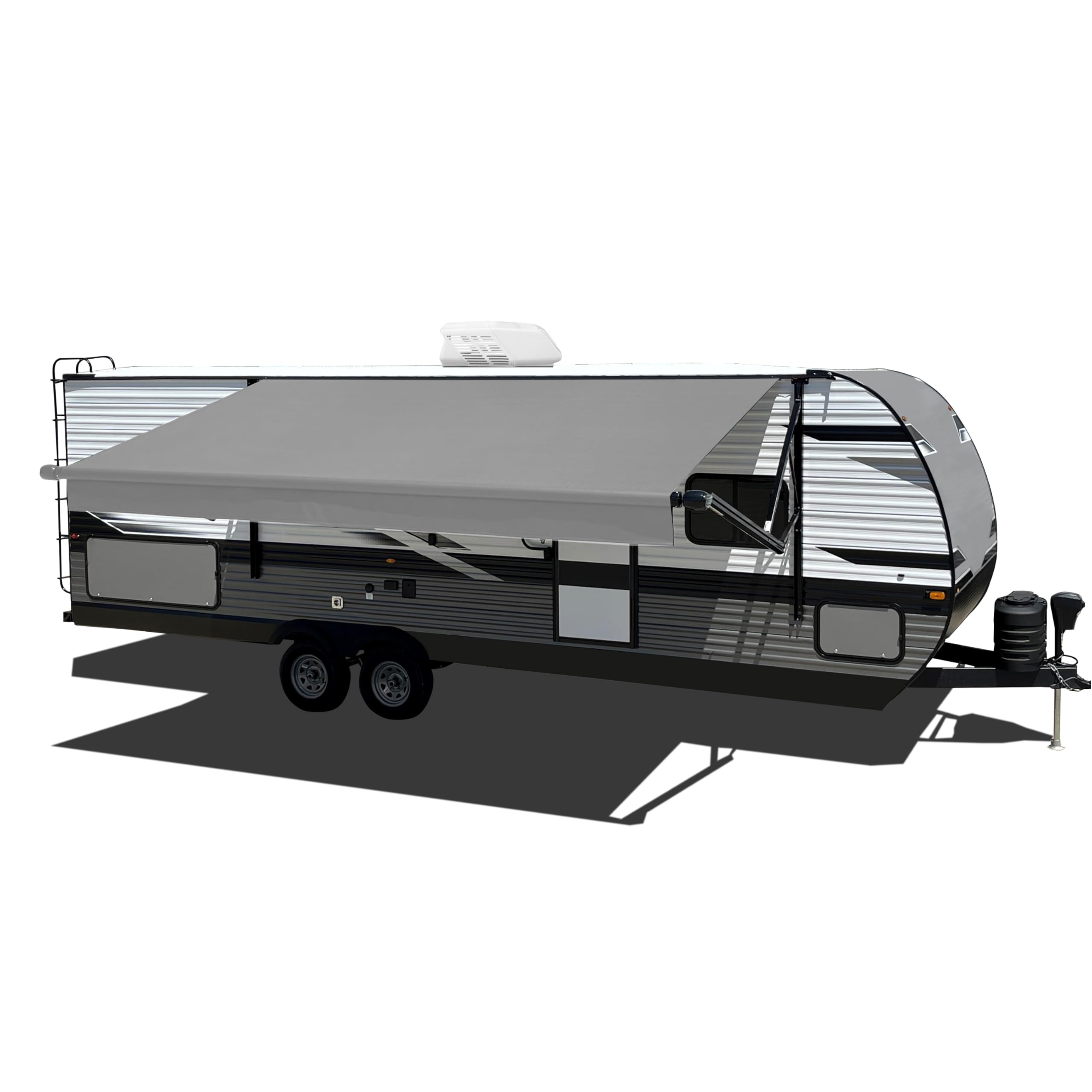 20' Velarium RV Boxed Vinyl Canopy, Gray – Heavy-Duty 13.5oz 3-Ply Material, Cold & Crack-Resistant RV Awning, All-Purpose Outdoor Canopy for RVs, Trailers, and Motorhomes (Fabric Size 19' 2")