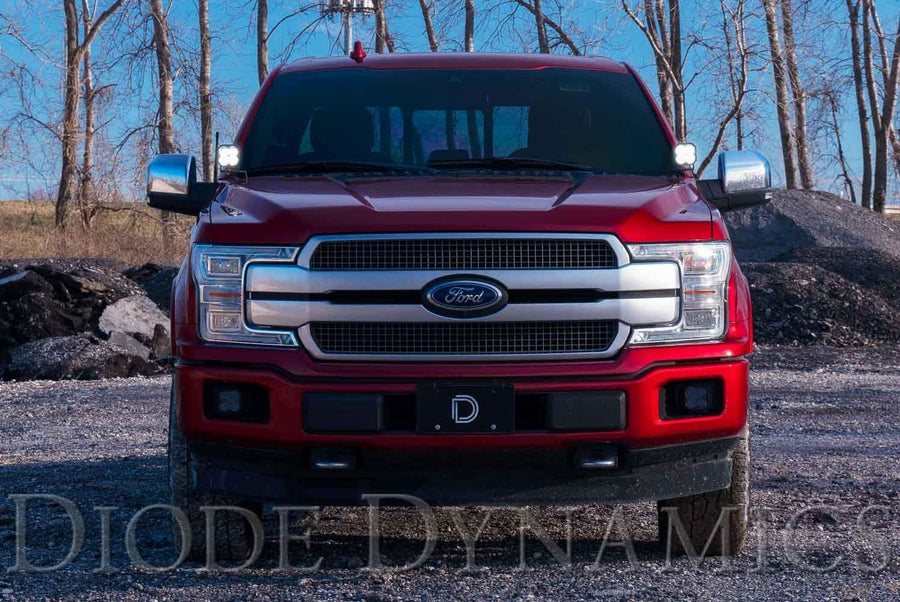 Stage Series Diode Dynamics 2 Inch LED Ditch Light Kit for 2015-2020 Ford F-150, Sport White Combo
