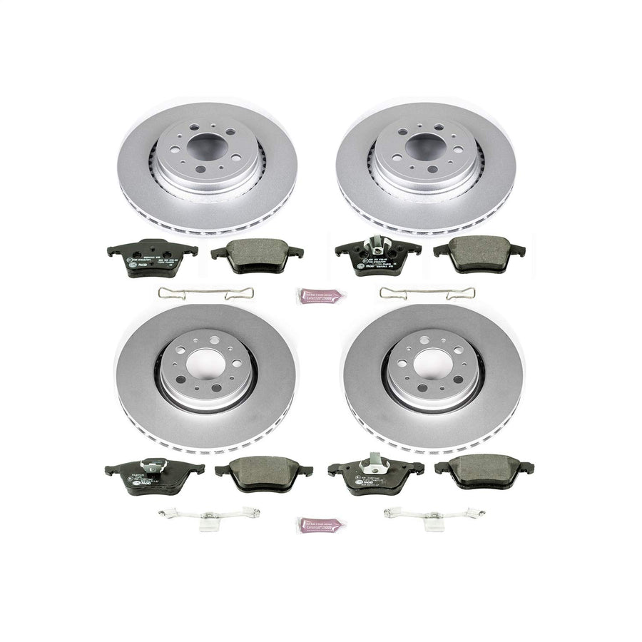 Power Stop ESK2835 Euro-Stop Front & Rear Brake Kit For Volvo XC90 2003-2014 [Model Specific]