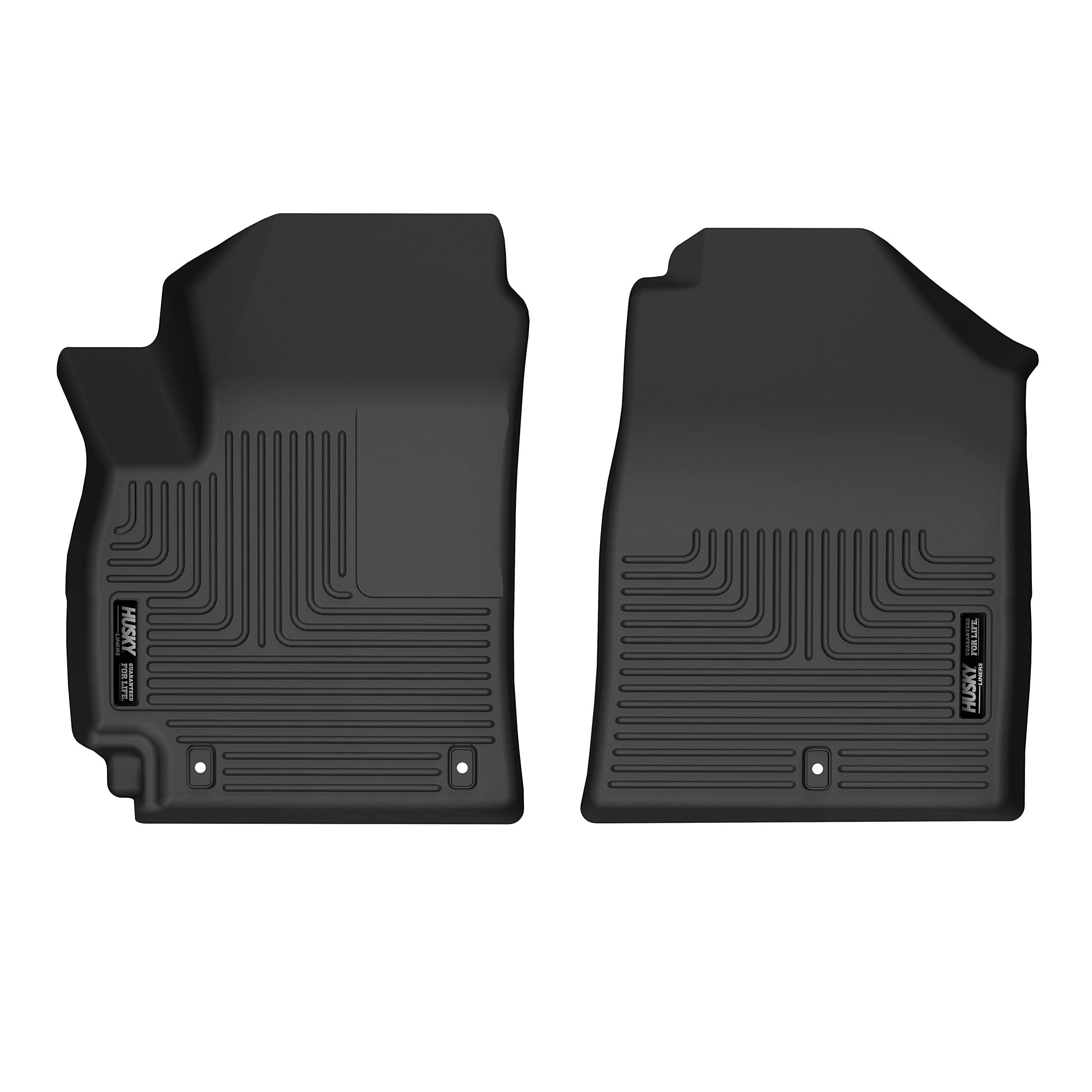 Husky Liners Floor Mats X-act Contour | Fits 2011-2017 Ford Expedition EL & Lincoln Navigator L | Front Row, 2-pc Black - 55341
