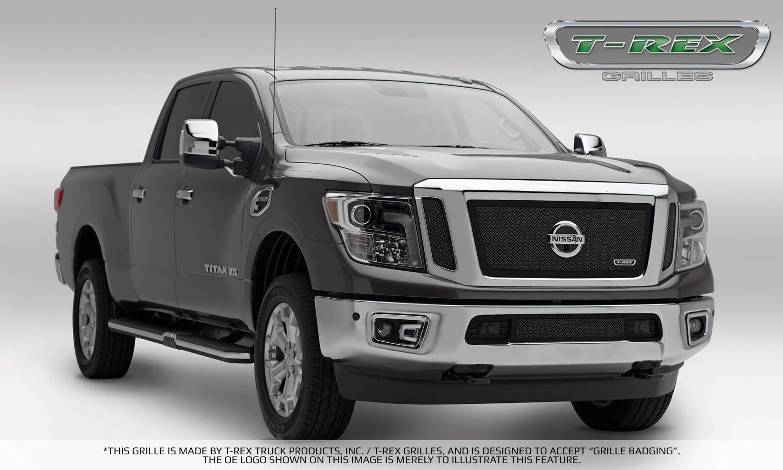 T-Rex Upper Class Black 51785 T-Rex Nissan Titan Blk Mesh Grille