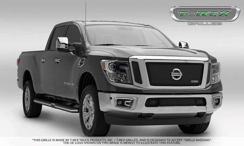 T-Rex Upper Class Black 51785 T-Rex Nissan Titan Blk Mesh Grille
