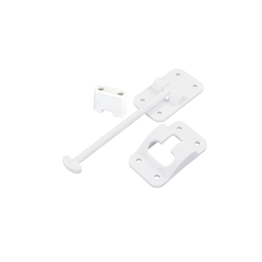 Polar White JR Products 10444B 6" T-Style Door Holder with Bumper