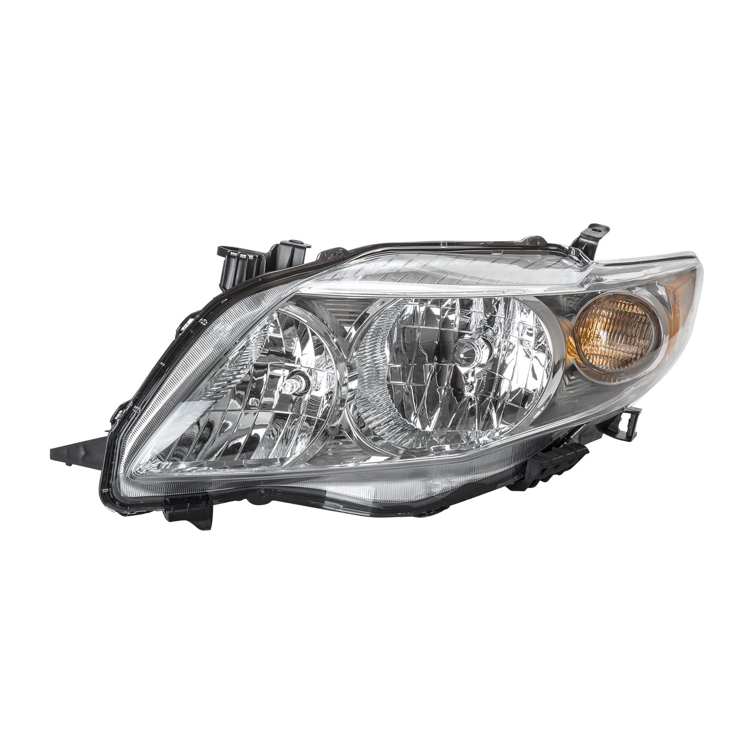 Left TYC Headlight Assembly Compatible with 2009-2010 Toyota Corolla