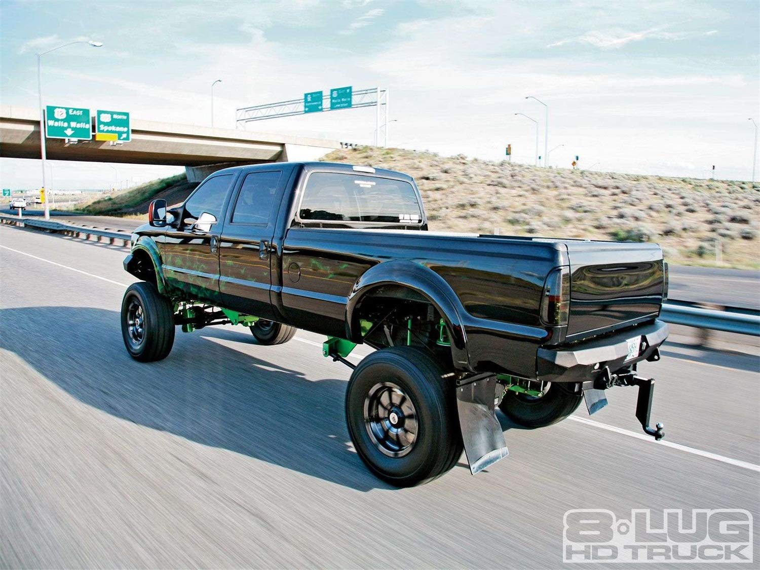 Satin Black Road Armor 61000B Rear Stealth Bumper for Ford Super Duty