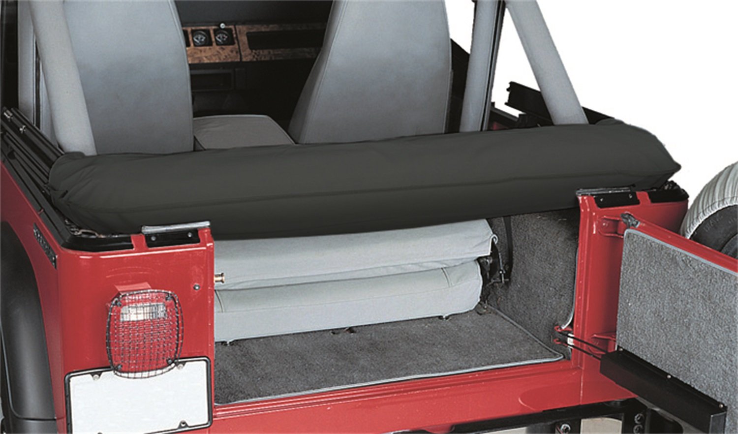 Soft Top Storage Boot RAMPAGE PRODUCTS for Jeep Wrangler TJ | Black Denim, Vinyl | 600015 | Fits 1997-2006 Jeep Wrangler TJ
