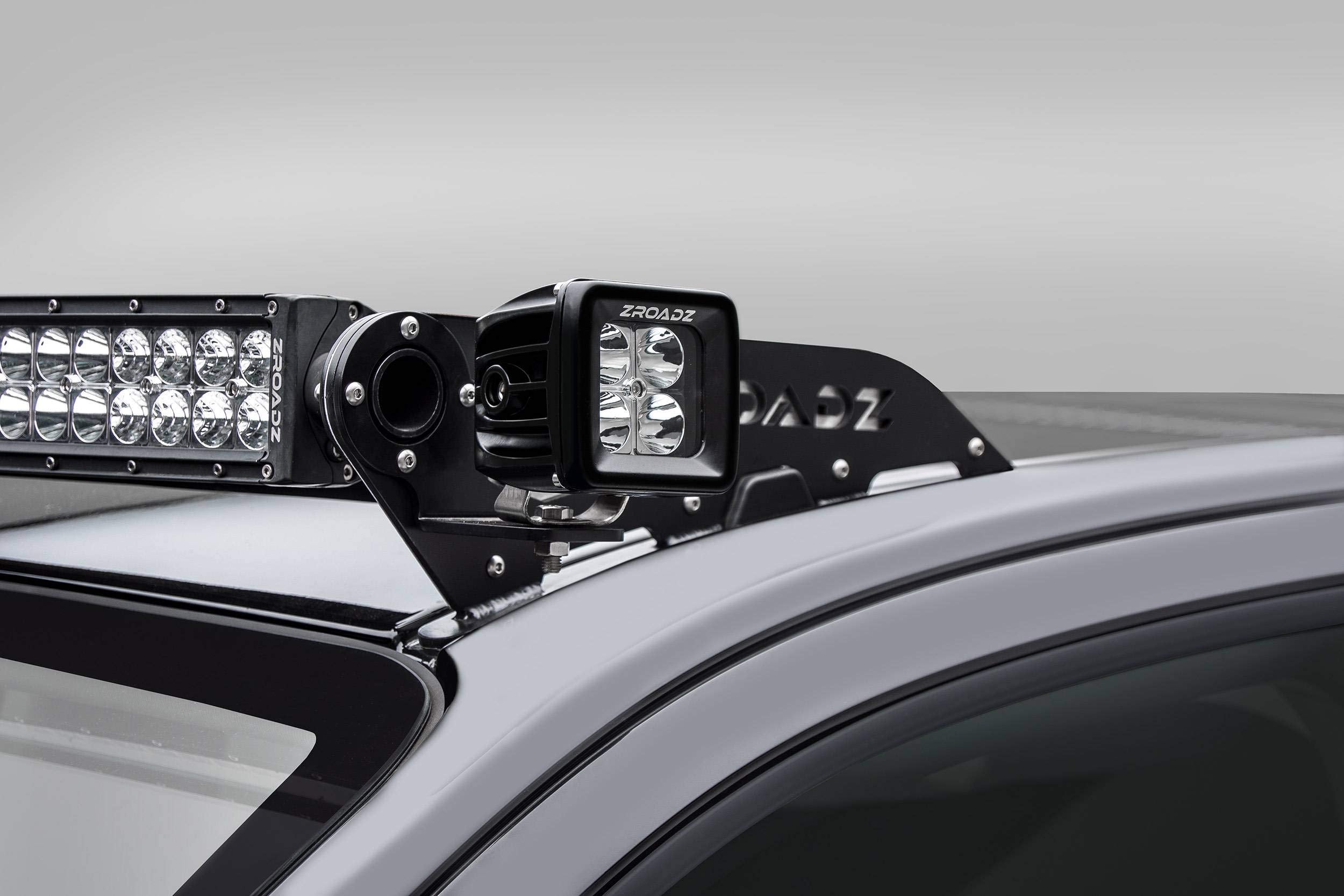 ZROADZ LED Bracket Front Roof to mount (2) 3 Inch Pod Lights - PN #Z330001 Black