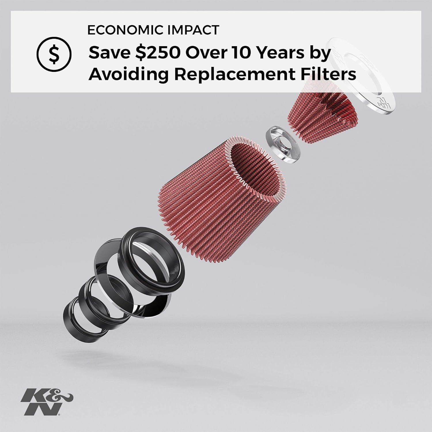 E-3495 K&N Oval Air Filter Replacement Element/Rk-3905