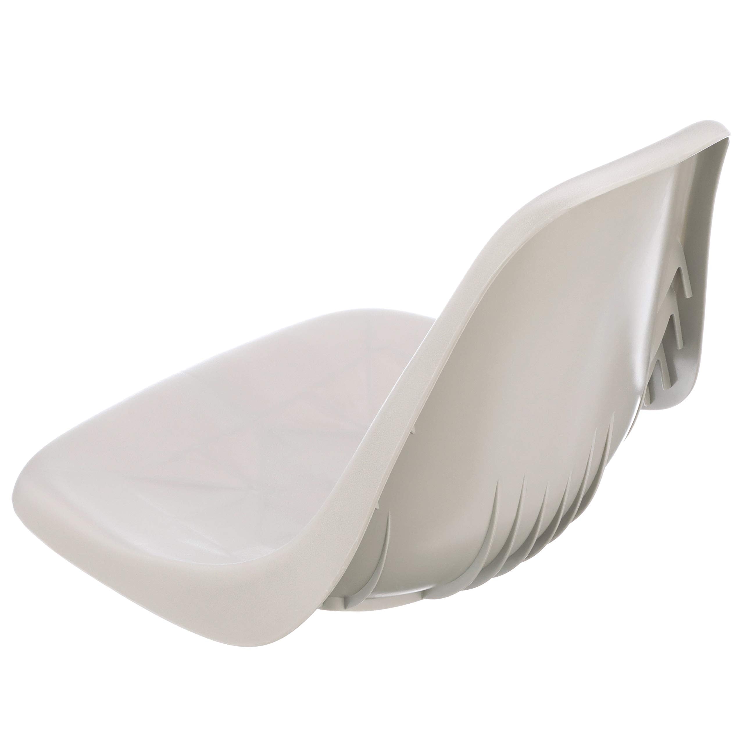 Molded Bucket Seat Attwood 98390GY, 1-Piece Molded Plastic, with Mounting Screws, Gray, 18 Inches W x 21 Inches D x 16 Inches H