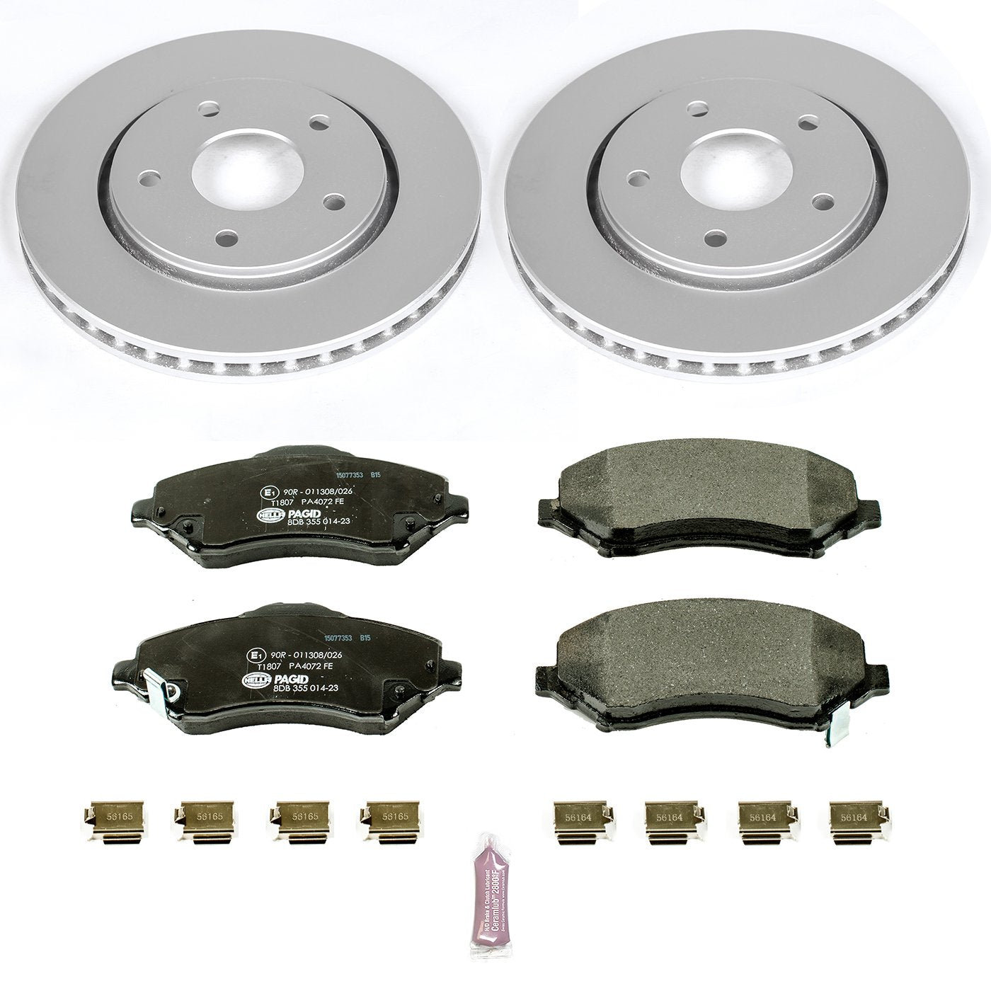 Power Stop ESK3118 Euro-Stop Front Brake Kit Chrysler Dodge VW Ram For Chrysler Town & Country, Dodge Grand Caravan, Dodge Journey, Ram C/V, VW Routan [Model Specific]