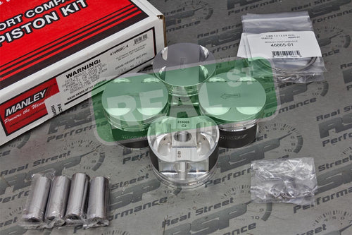 Hyundai Genesis Coupe Manley Performance (616005C-4) 2.0L Turbo 86.0mm +.5mm Oversized Bore 9.3:1 Dish Piston Set with Rings