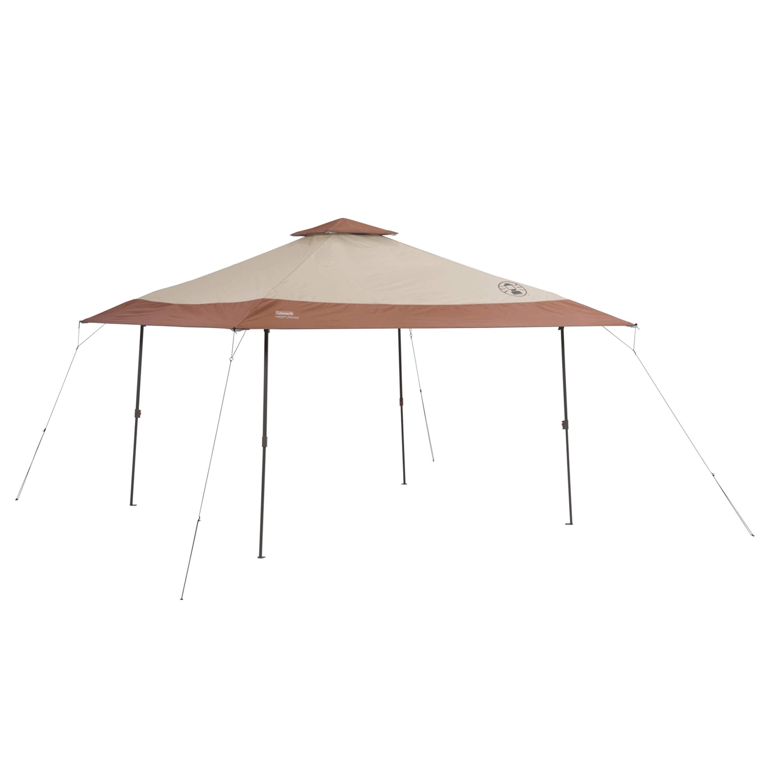 Coleman Instant Canopy 13x13ft Sun Shelter Portable Shade Tent Sets Up in 3 Minutes Vented Roof for Airflow Great for Campsite Backyard Tailgates Beach Festivals & More