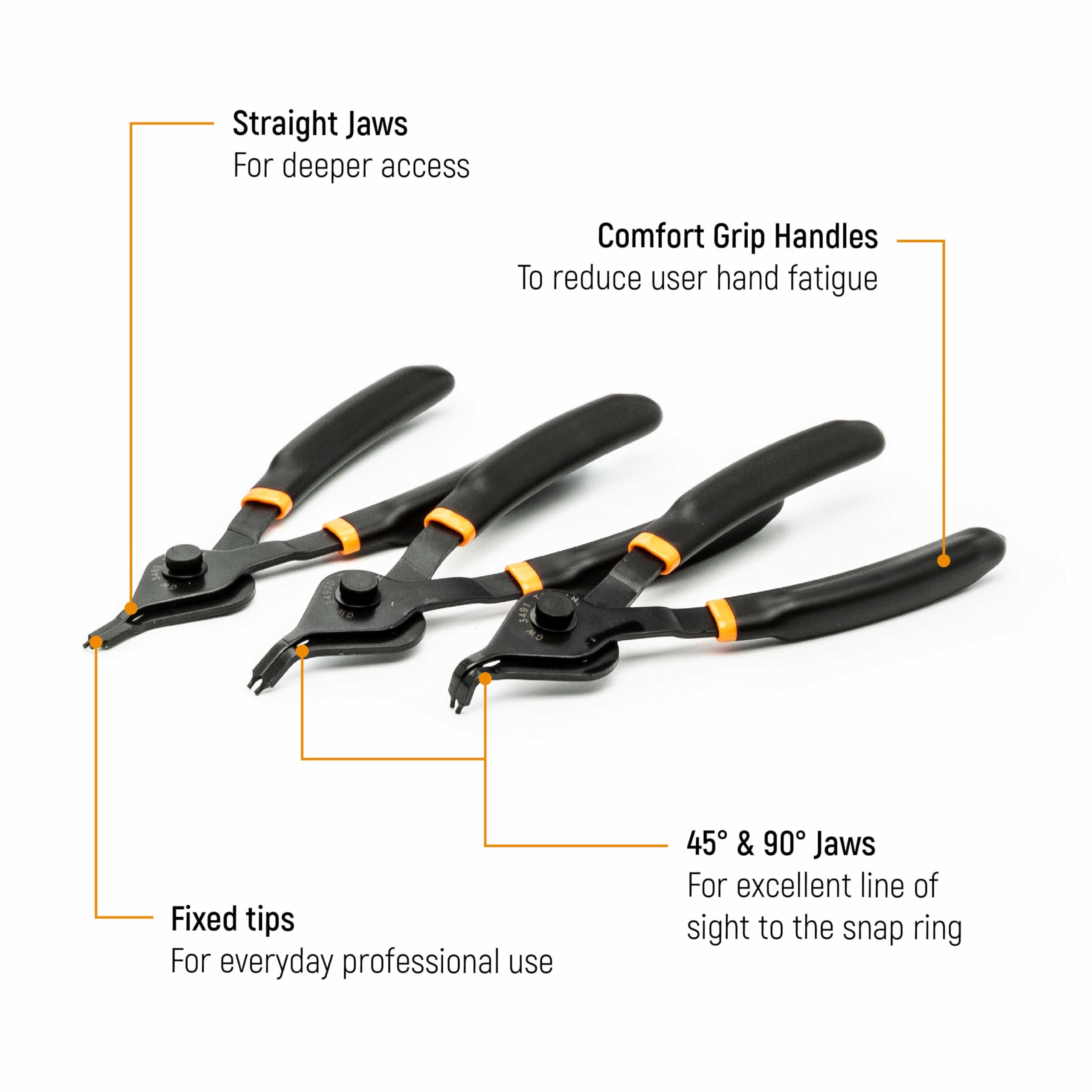 12 Pc. GEARWRENCH Snap Ring Plier Set - 3495