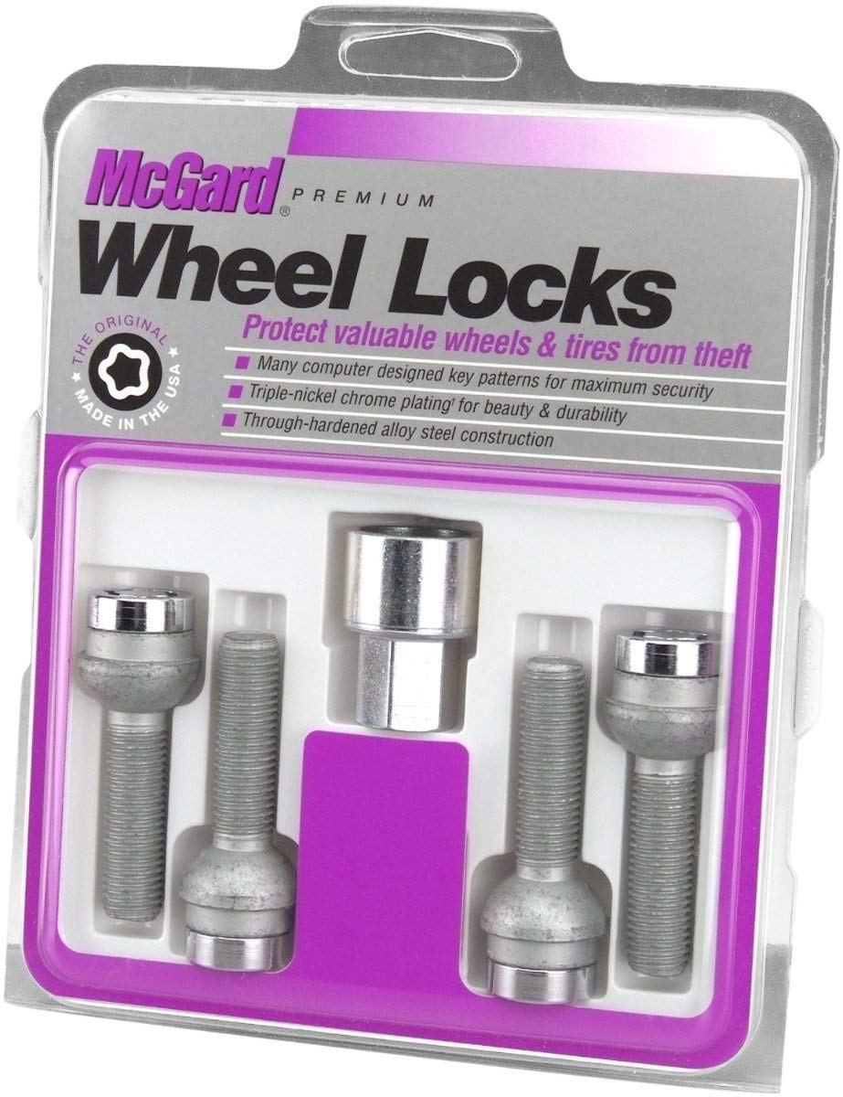 Bolt Style McGard Chrome Radius Seat Lock Bolt Set (M14 x 1.5 Thread Size) - Set of 4