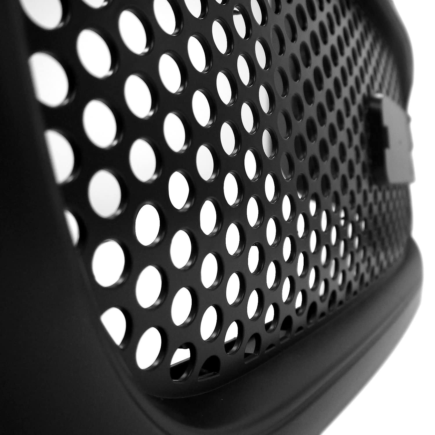 Spec-D Tuning Upper Hood Round Hole Mesh Grill Black Grille Compatible with 1999-2002 GMC Sierra, 2000-2006 GMC Yukon