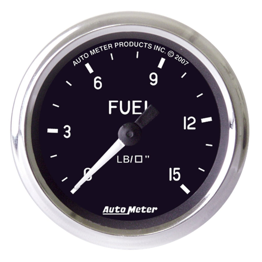 Cobra Auto Meter 201010 2" 0-15PSI Fuel Pressure Gauge with Isolator