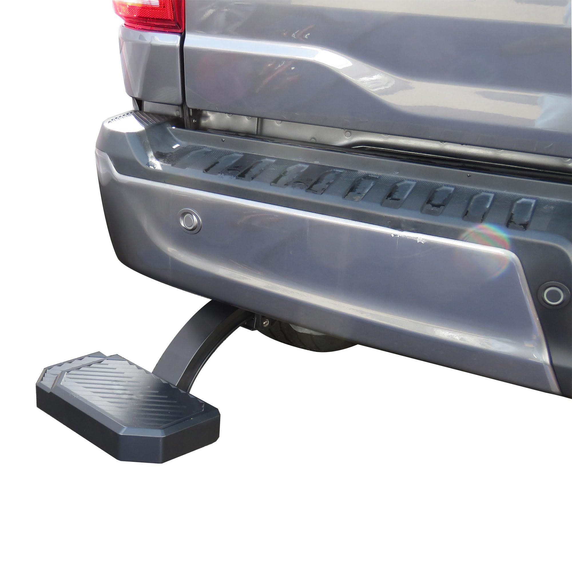 Retractable Black Horse Truck Bed Corner Step Compatible with 2021-2024 Ford F-150 |2022-2023 Ford F-150 Lightning EV -TBCFO21