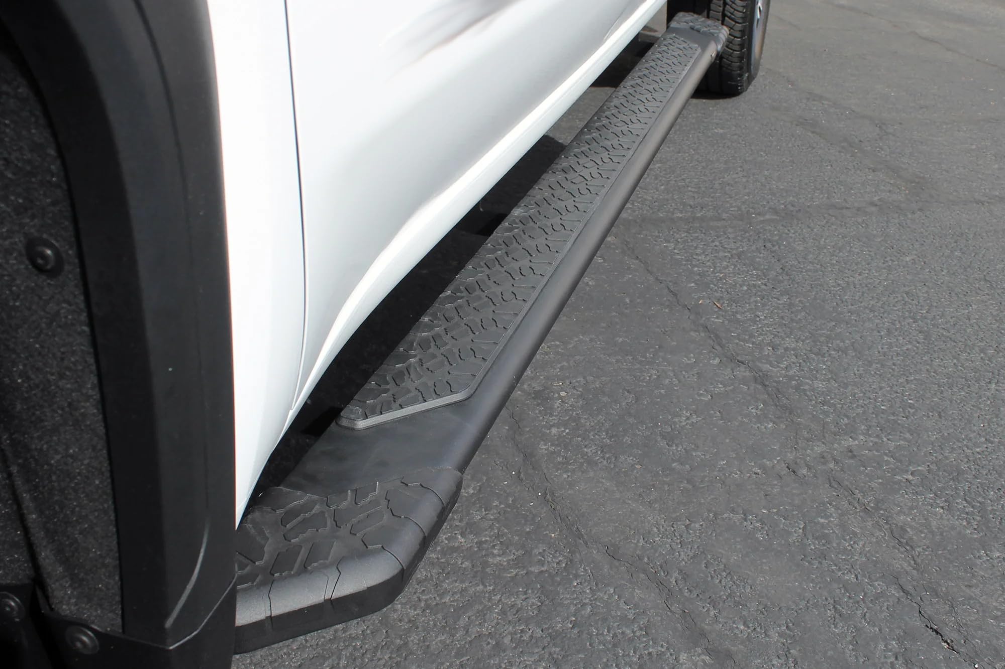 Raptor Series Steps Running Boards 5in Treadsteps Black Aluminum Compatible with Crew Cab 2019-2026 Silverado Sierra 1500 and 2020-2026 2500/3500 HD