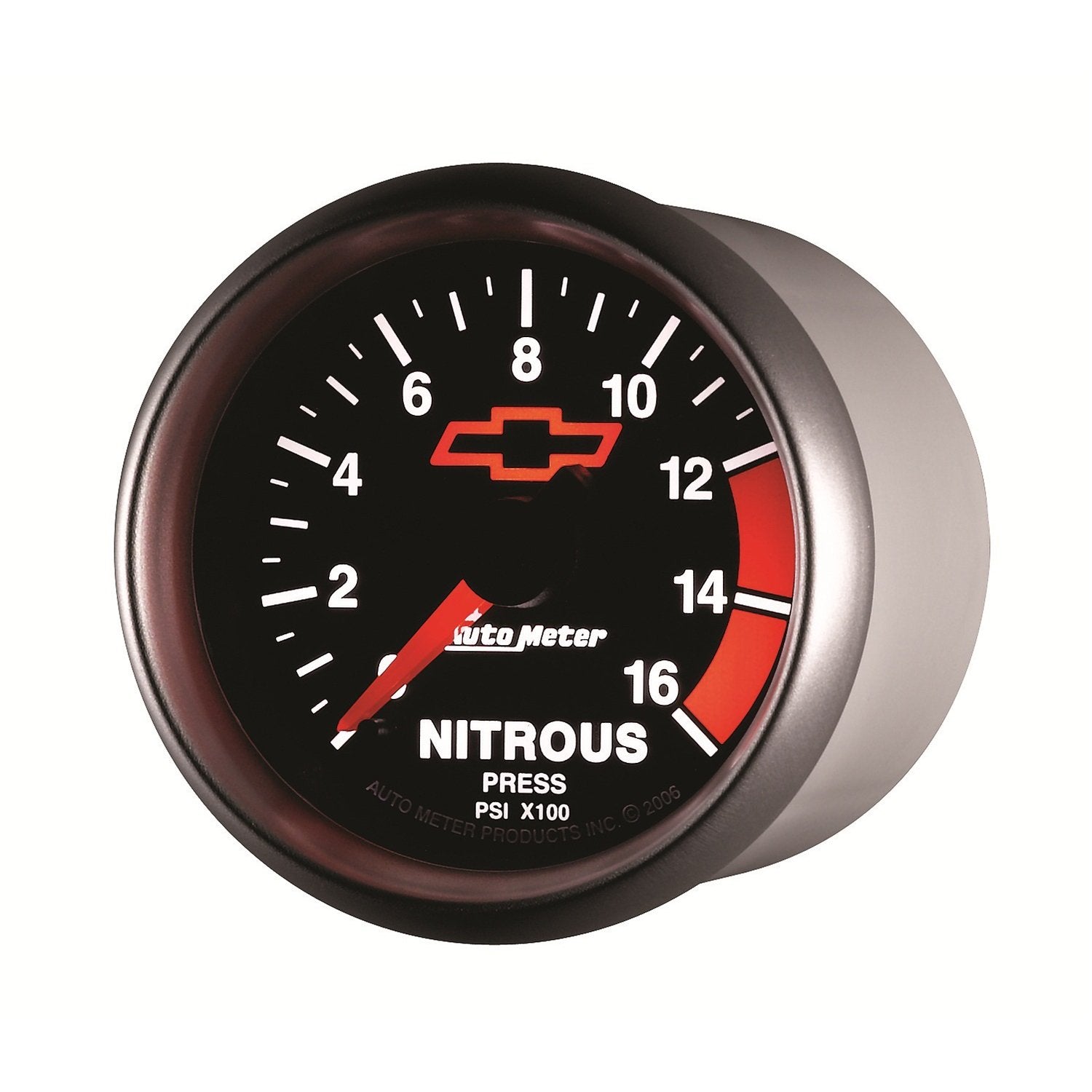 Auto Meter GM Performance Parts 3674-00406 2-1/16" 0-1600 PSI Full Sweep Electric Nitrous Pressure Gauge
